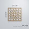 Ekena Millwork Large Harlingen Decorative Fretwork Wood Wall Panels, Walnut, 23 3/8"W x 23 3/8"H x 3/8"T WALW24X24X0375GLNWA - alternate 5